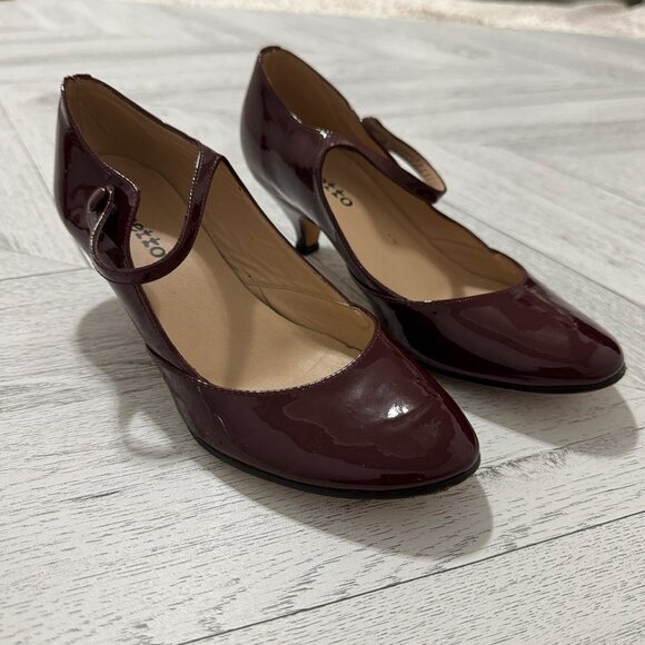 Repetto | Burgundy Mini Heel Mary Janes - Size EU 38 - Picture 14 of 16